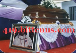 My father burial photo